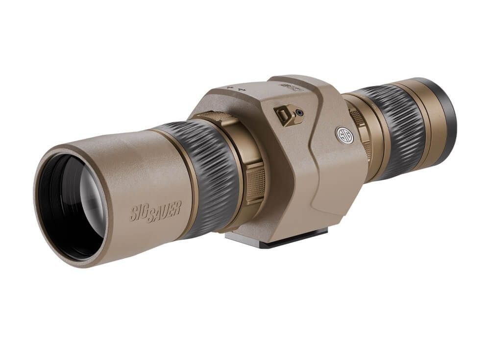 Oscar6 HDX Pro OIS Spotting Scope, 16-32X60mm, Image Stabilized, FDE