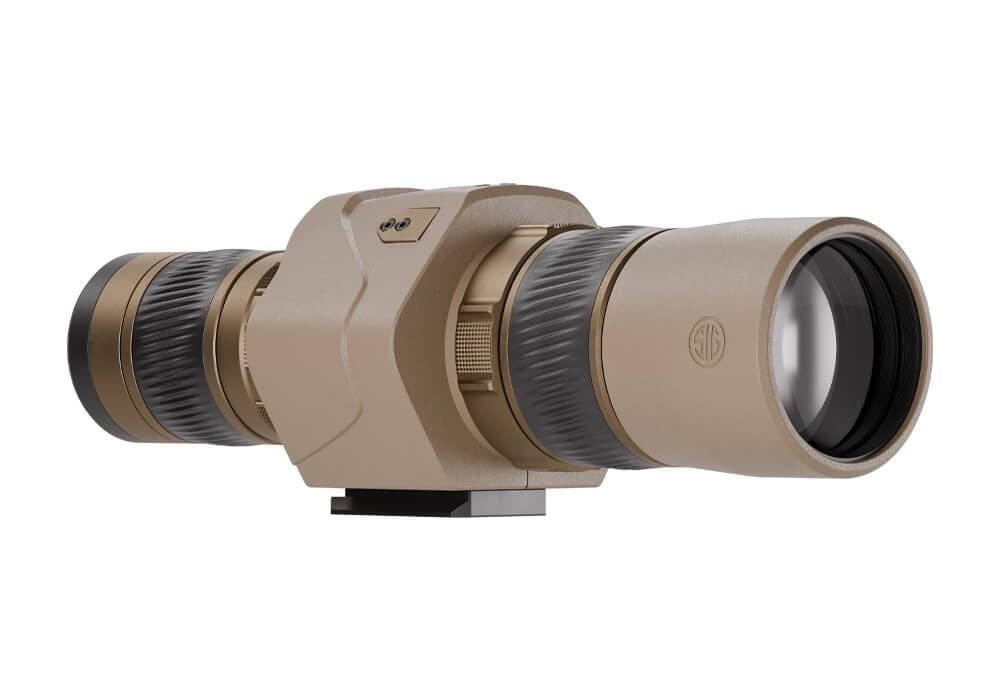 Oscar6 HDX Pro OIS Spotting Scope, 16-32X60mm, Image Stabilized, FDE