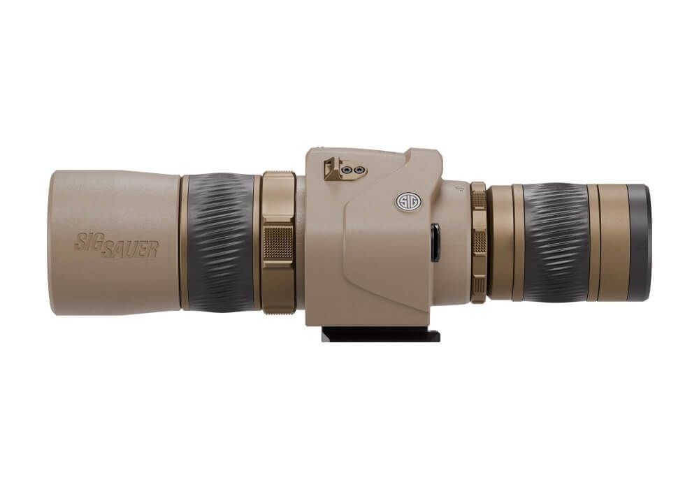 Oscar6 HDX Pro OIS Spotting Scope, 16-32X60mm, Image Stabilized, FDE