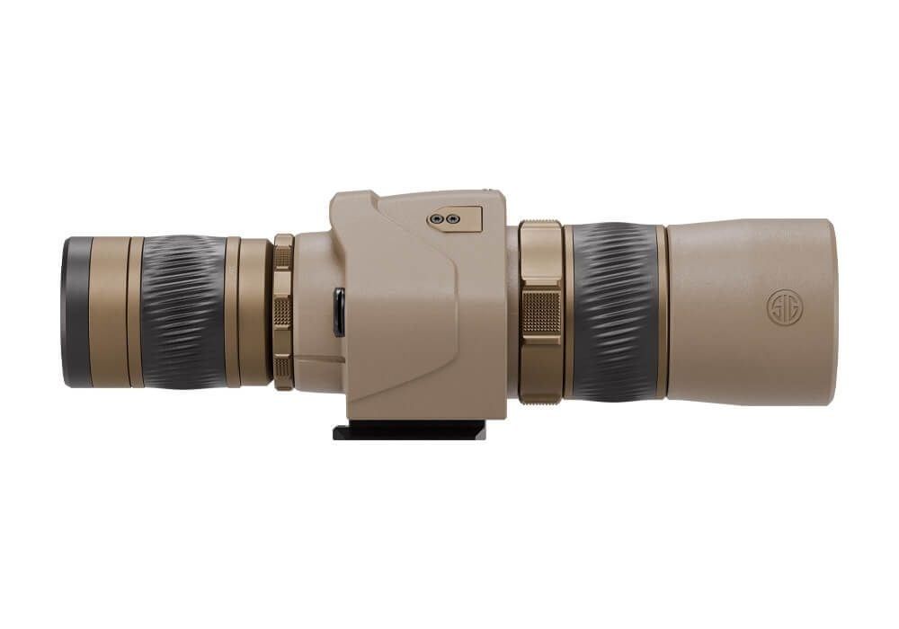 Oscar6 HDX Pro OIS Spotting Scope, 16-32X60mm, Image Stabilized, FDE