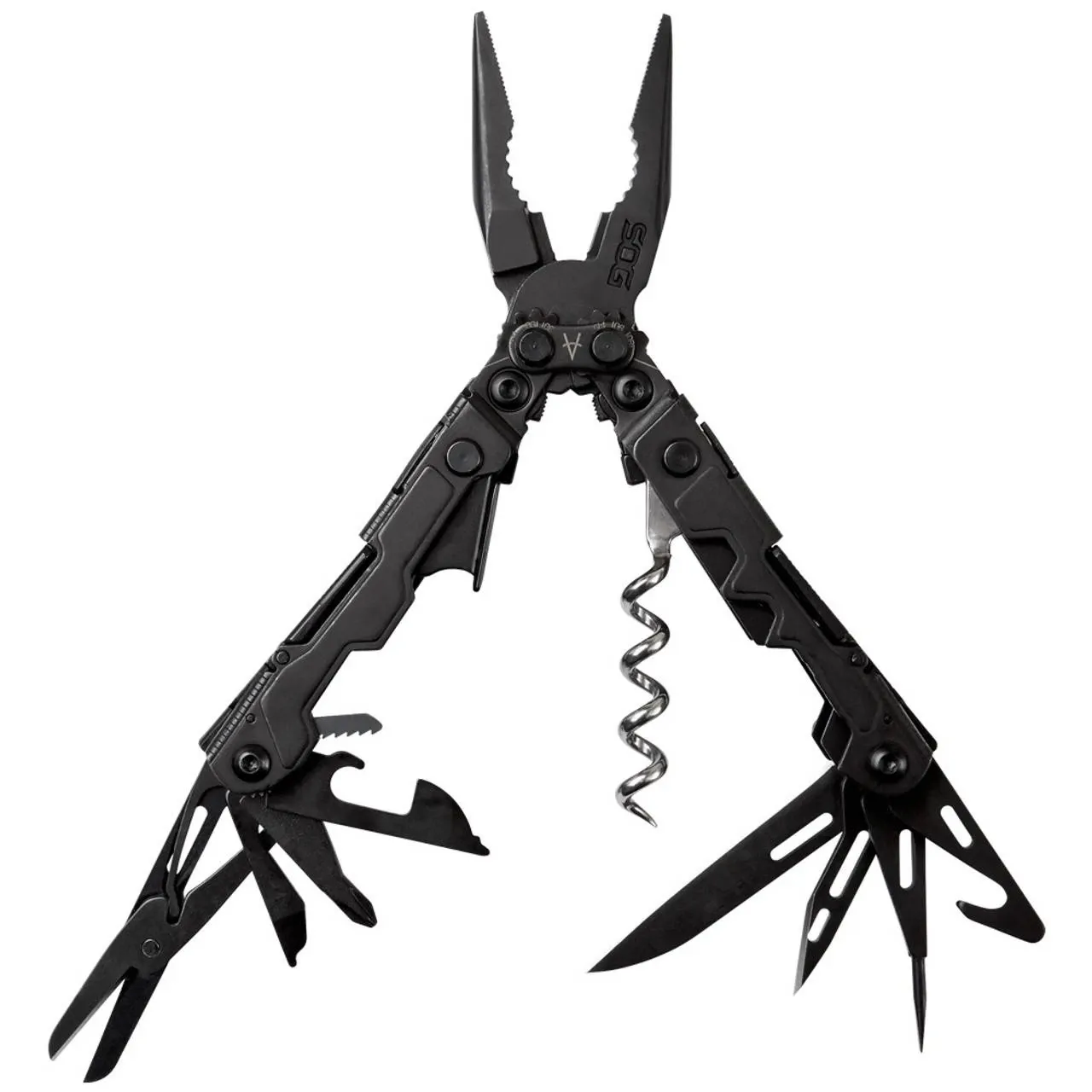 Powerlitre Multi-Tool, Black 18 Tools in One