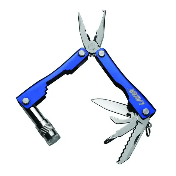 Lazer Pliers, Built-In Multi-Tool and Flashlight, 4-1/4"