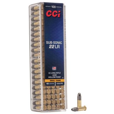 22LR Subsonic 40GR Clean-22 Blue Poly Coat 100 Rds