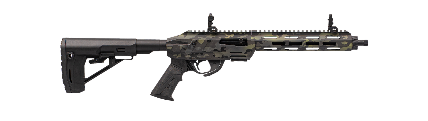 Adler Arms .22LR 16" Threaded Barrel, M-Lok Handguard, Adj Stk, 2 10 Rd Mags multicam