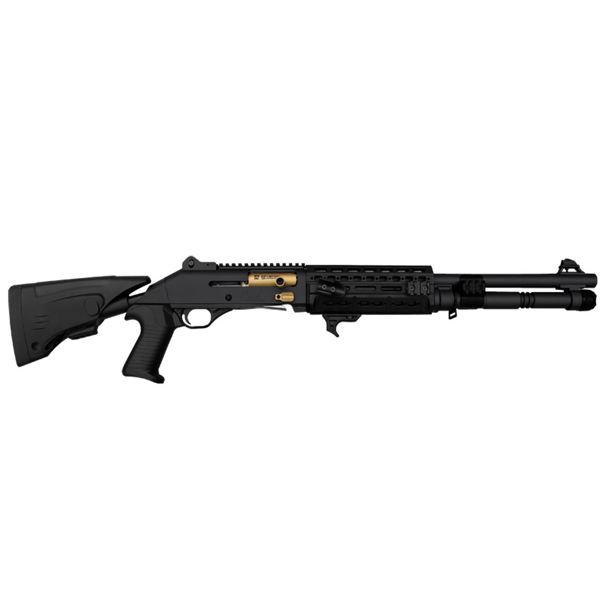 Elite TacOp 12 Gauge 18.6″ Black/Gold — Siwash Sports
