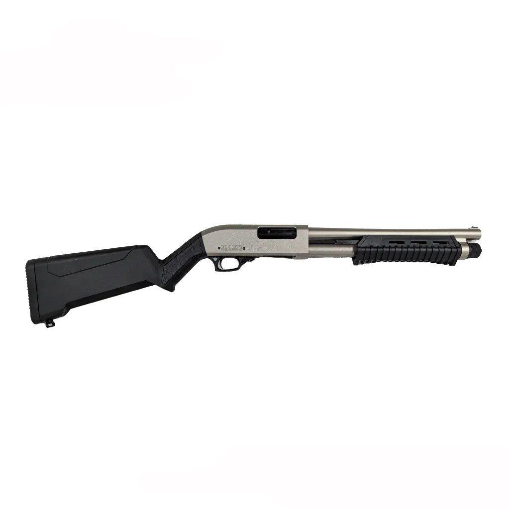 Canuck Defender Marine Pump Action 3" 12GA 14" Nickle/Black — Siwash Sports