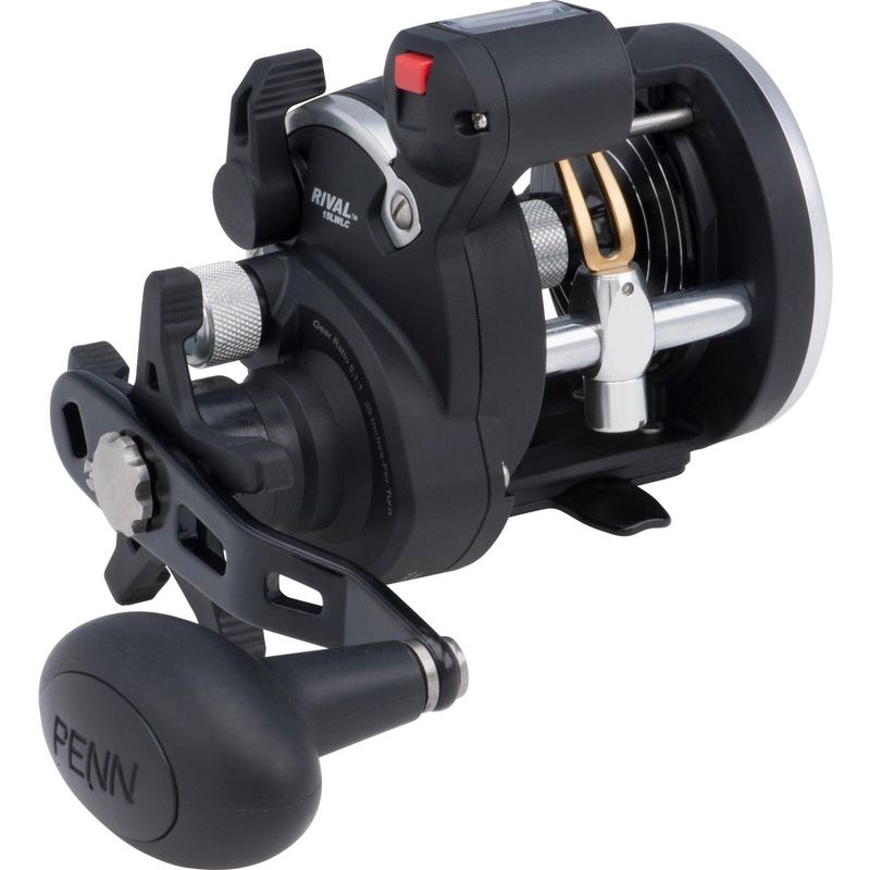 Rival II Level Wind Line Counter Conventional Reel, 20/315 5:1:1
