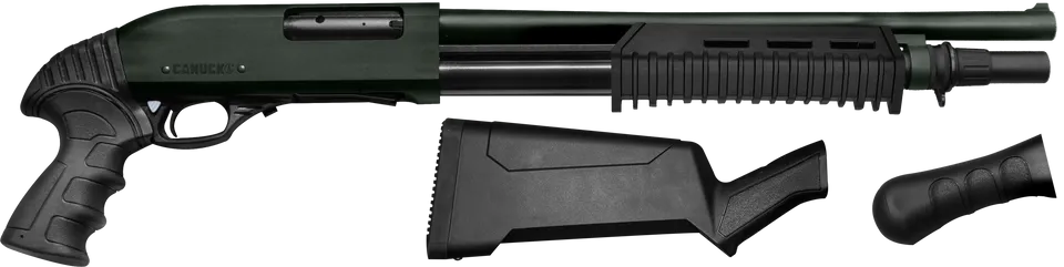 Canuck Enforcer Pump Action 3" 12GA 17" Barrel Distressed Olive Drab — Siwash Sports