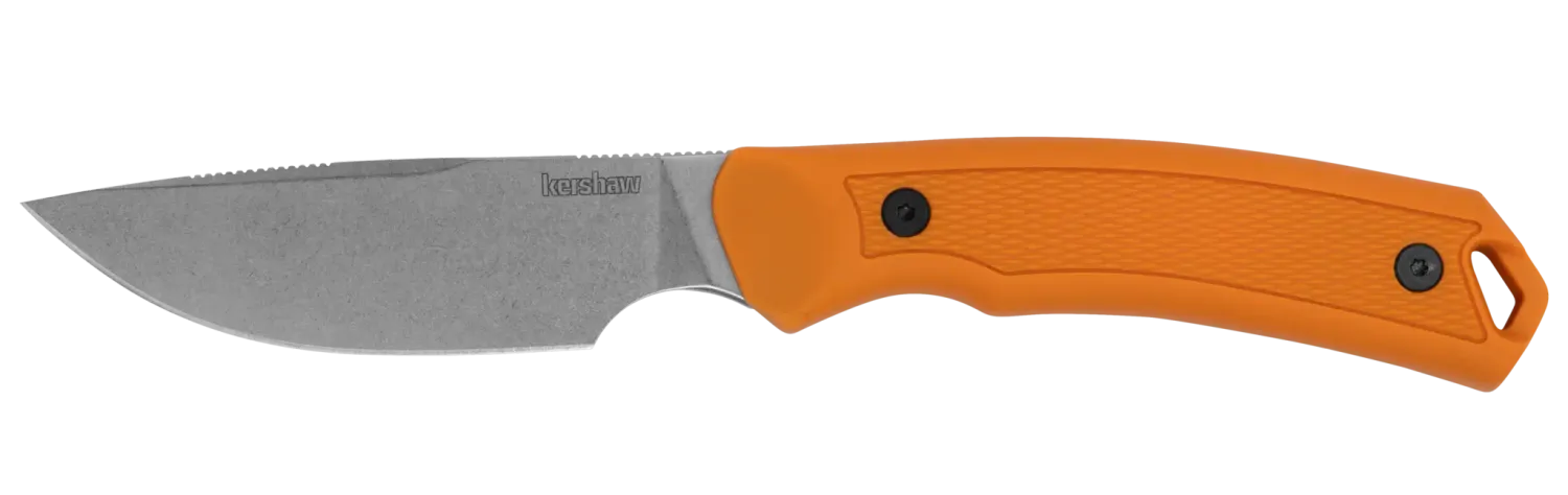 Deschutes Combo Fixed Blade Knife Set, D2 Stonewash, Polypropylene Orange, Nylon Sheath