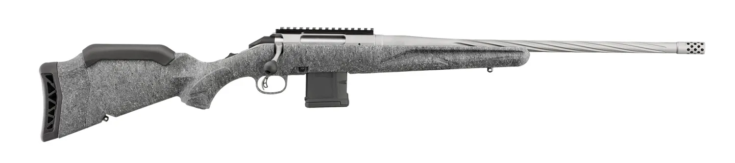 Ruger American Rifle Generation II Standard, 243 Win, 20" Gray Splatter — Siwash Sports