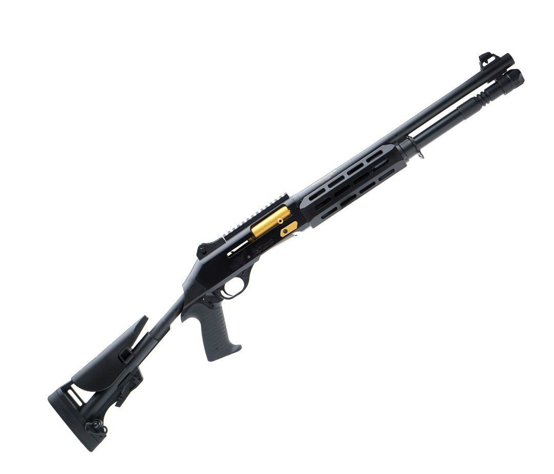 Canuck TacOp Pro 12ga, 3" - 18.5" Barrel - Black/Gold — Siwash Sports