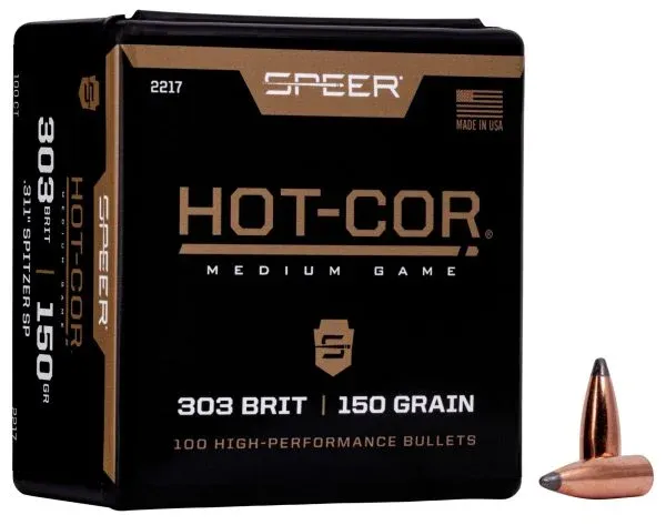 Speer 303 Cal (.311) FMJ 123Gr Bullets 100ct