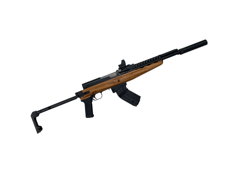 Custom SKS Chinese, 18.5" Barrel, Wood Folding Stock Black Cerakote