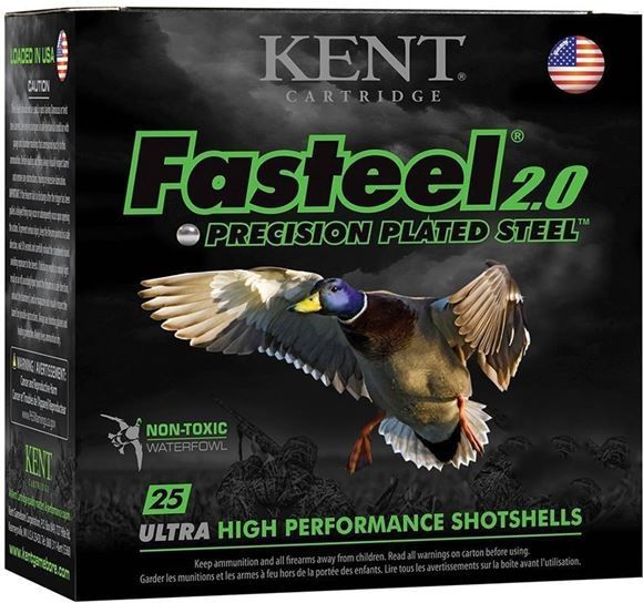 Kent Fasteel Precision Waterfowl 2.0, 12Ga, 3" 1-3/8oz #4 Steel Shot 1300FPS - 250 Rds — Siwash Sports