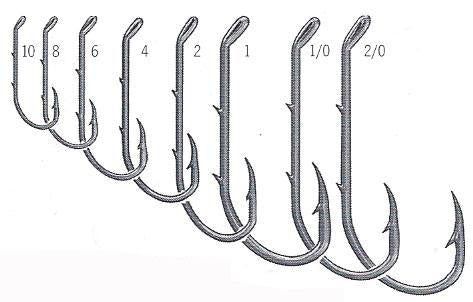 Danielson Baitholder Offset Down Eye Hooks, Size 10- 10 pack