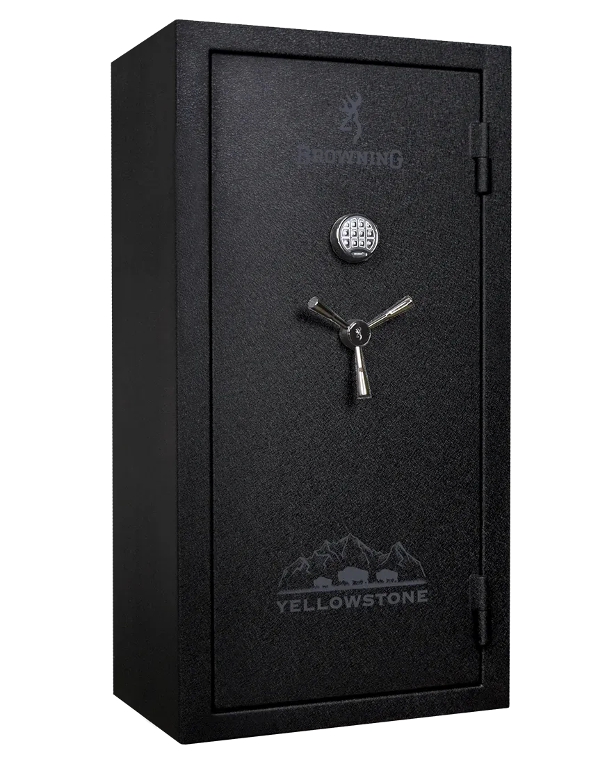 Browning Yellowstone 23 Gun Safe, Black Diamond, Black Chrome, E-Lock