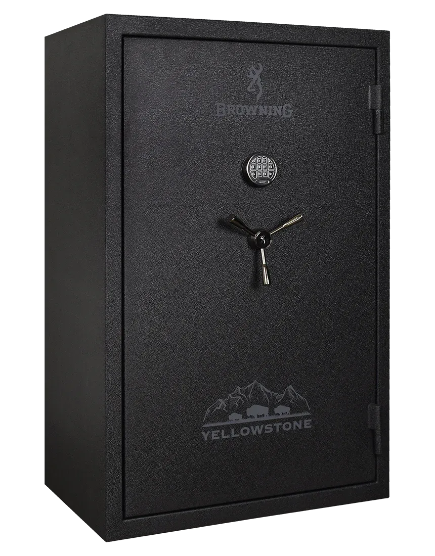 Browning Yellowstone 40 Gun Safe, Black Diamond, Black Chrome, E-Lock