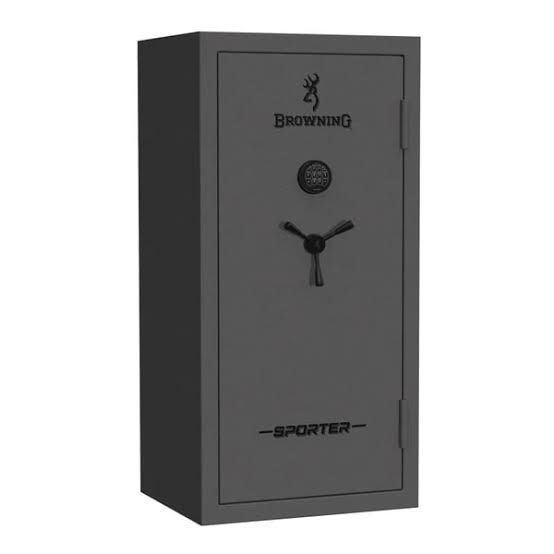 Browning Sporter 33 Gun Safe, Hammer Gloss Grey Black Chrome E-Lock
