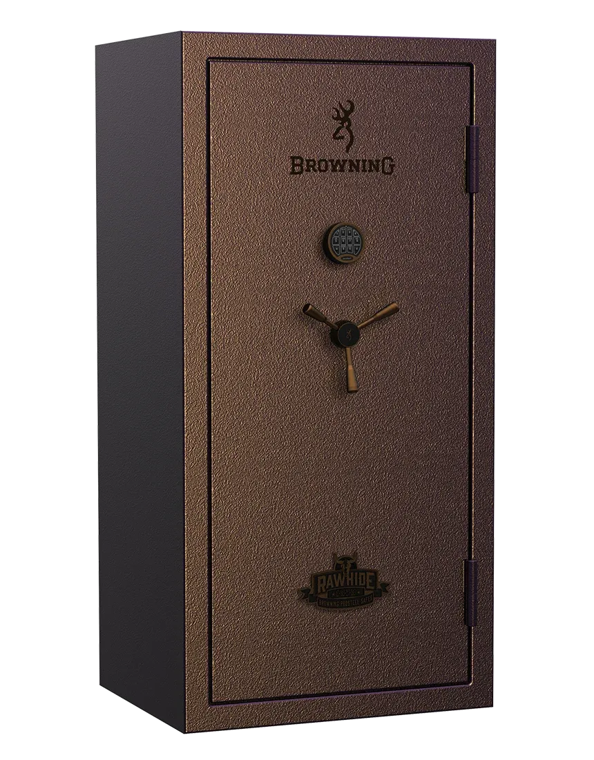 Browning Rawhide 33 Gun Safe, Saddle Brown, Antique Bronze, E-Lock