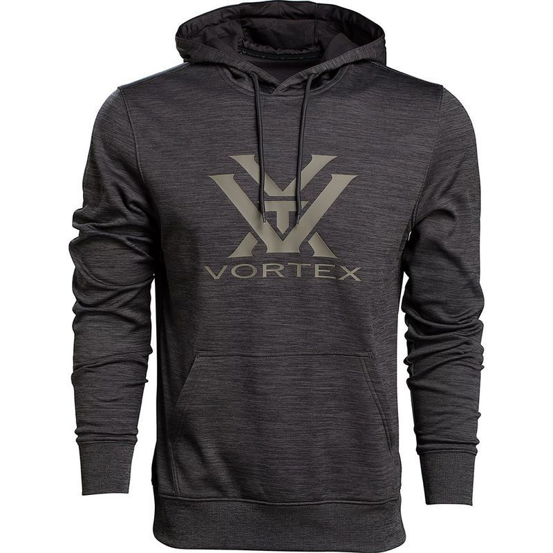 Charcoal Hoodie Dusty Olive Logo Performance 
