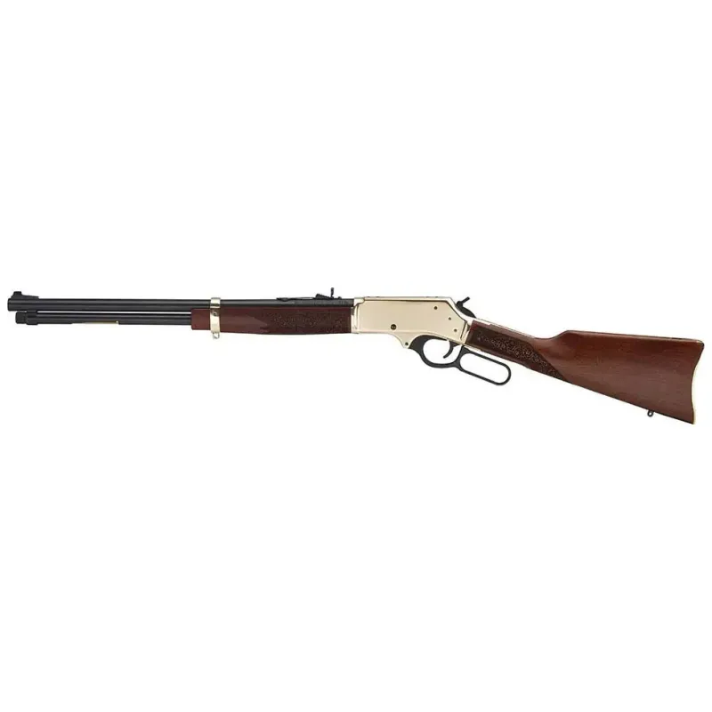 Henry Side Gate Lever Action, Brass Engraved/ Walnut, 30-30 Win - Display Model, Minor Buttstock Dent