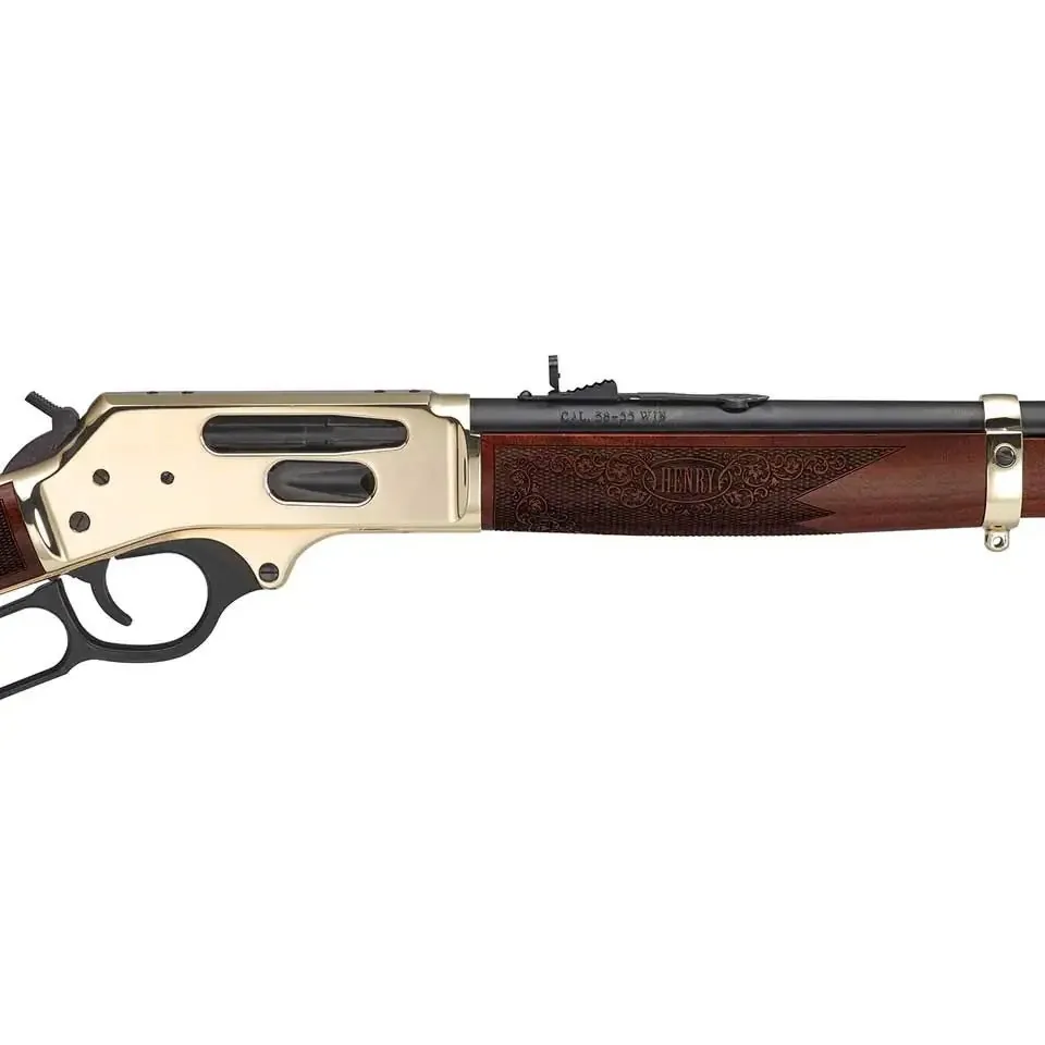 Henry Side Gate Lever Action, Brass Engraved/ Walnut, 30-30 Win - Display Model, Minor Buttstock Dent