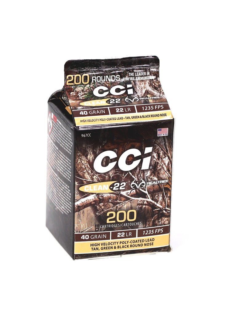 CCI Clean 22 LR Realtree 40Gr 200 Rds — Siwash Sports