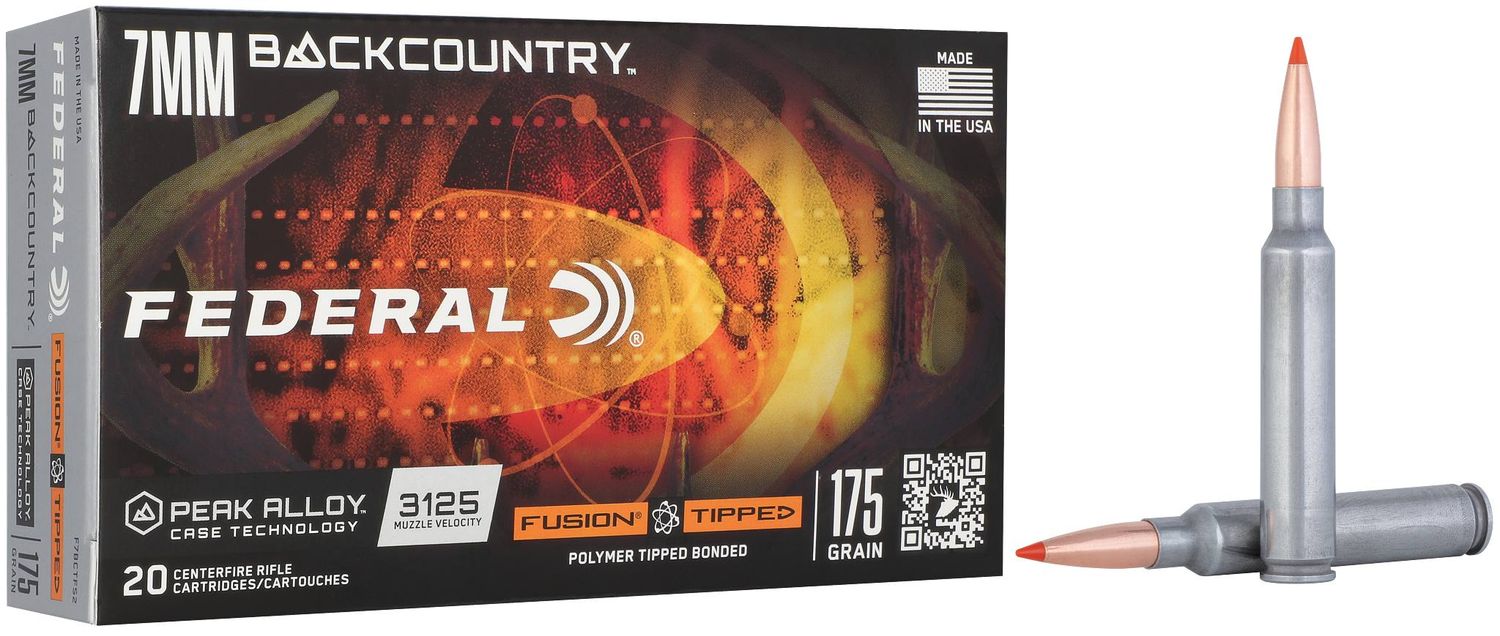 Federal Fusion Tipped 7mm Backcountry 175Gr 20 Rounds — Siwash Sports