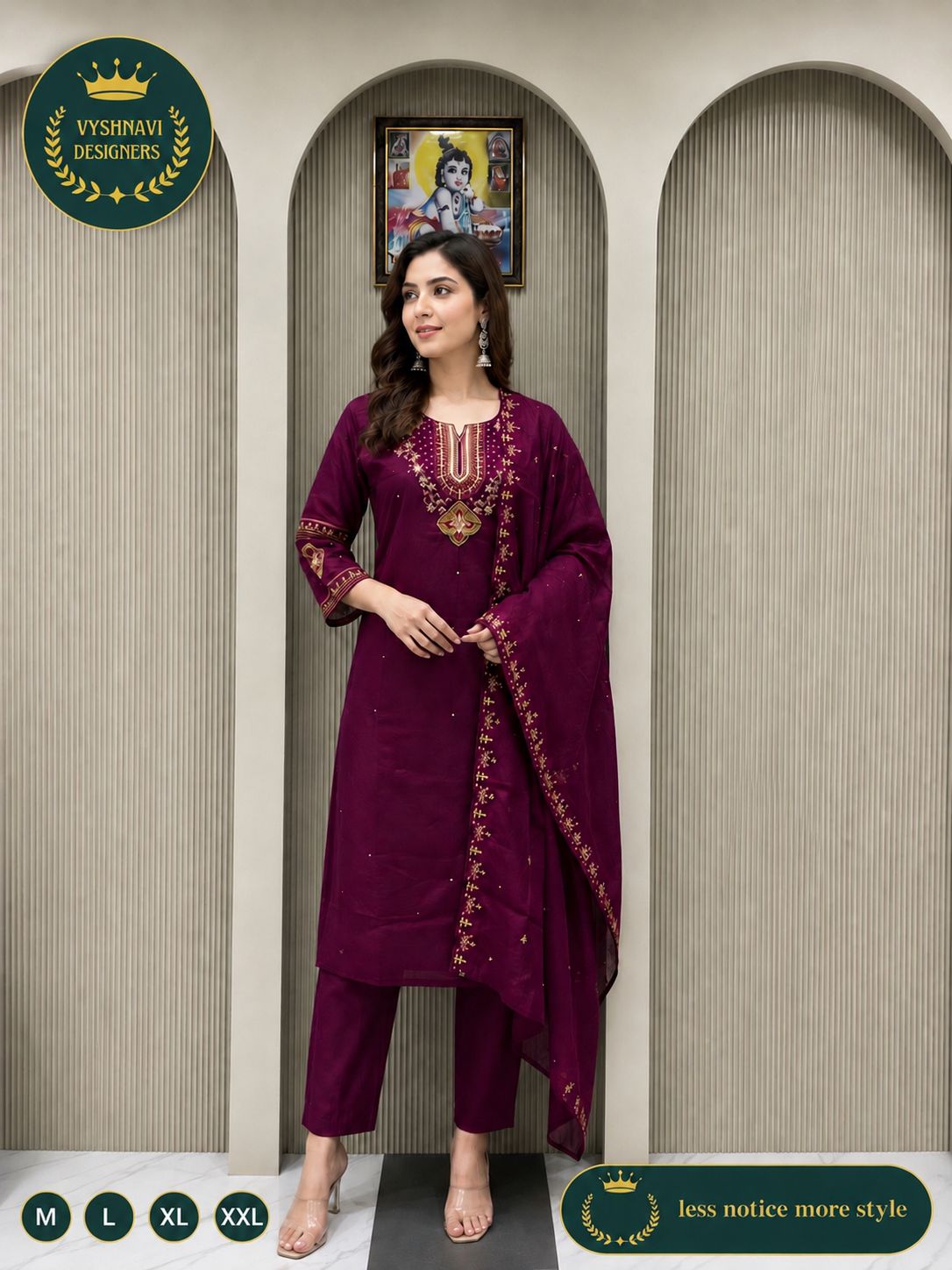 Embroidered Straight Kurta
