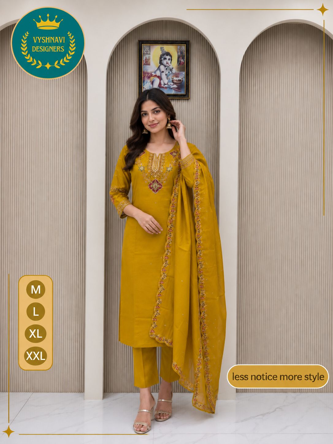 Embroidered Straight Kurta