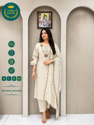 Embroidered Straight Kurta