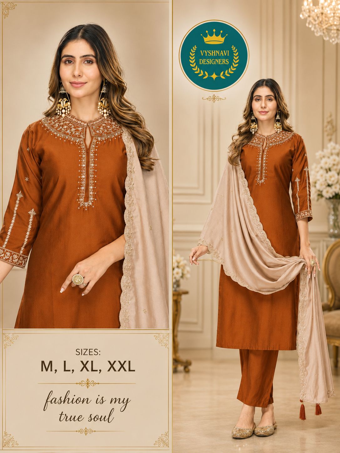 High Neck Salwar Suit