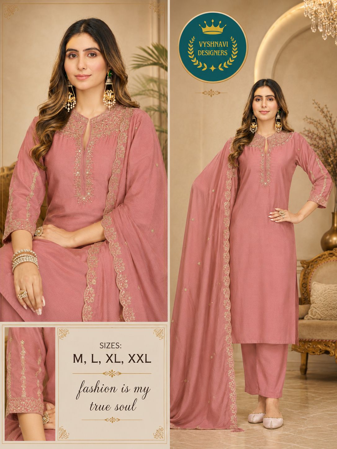 High Neck Salwar Suit
