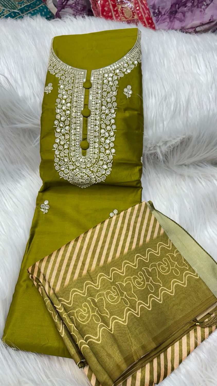 Thread Work, Dress Materials
