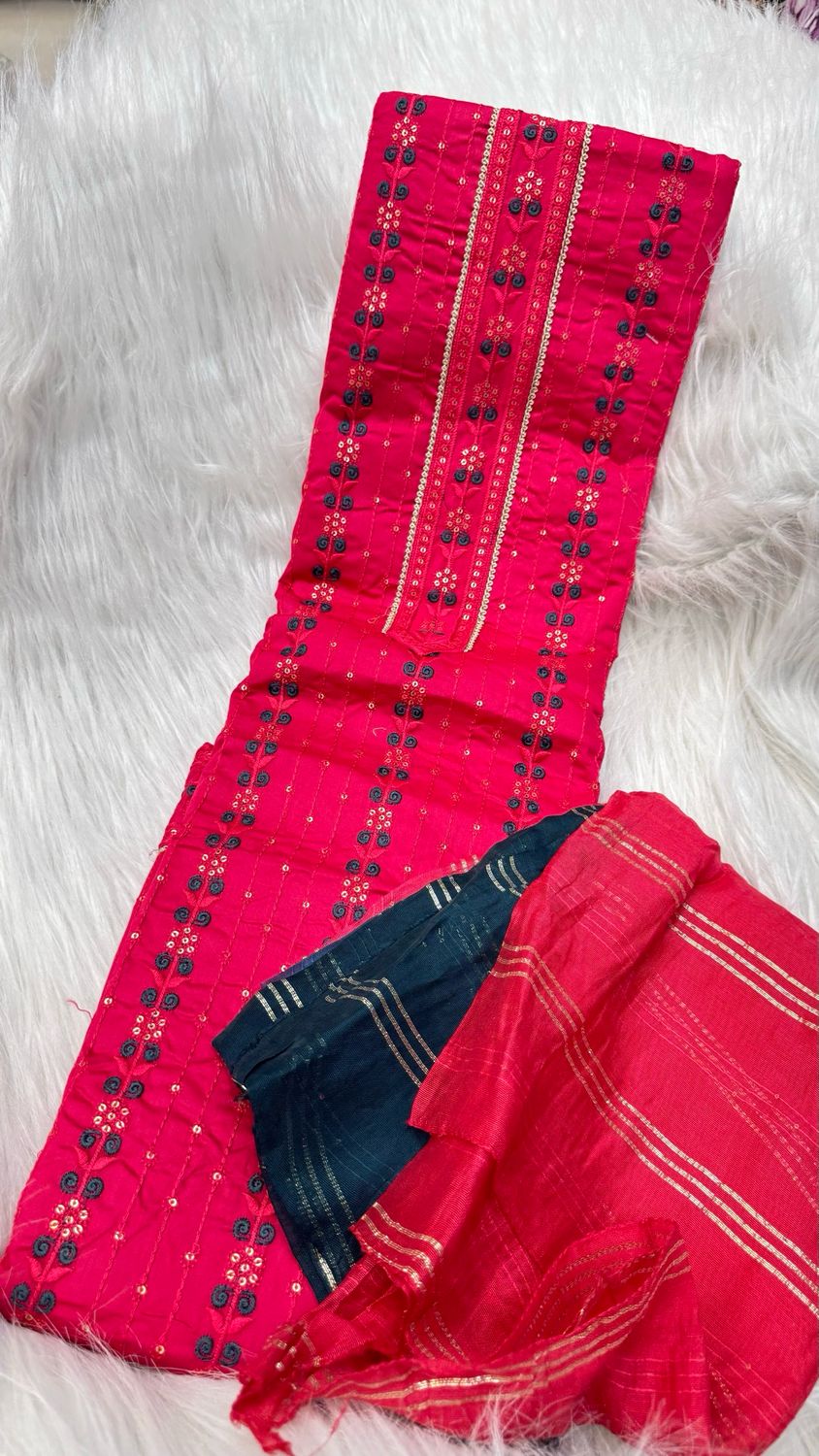 Cotton Work Dress Material