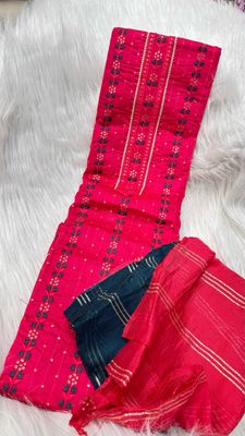 Cotton Work Dress Material