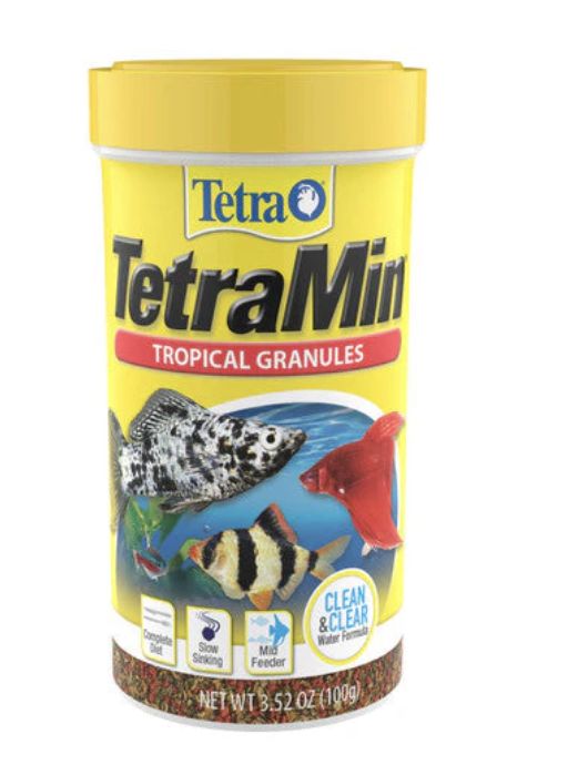Tetra TetraMin Tropical Granules Fish Food 3.52 oz