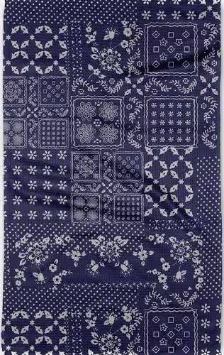 Blossoming Bandanna Blue TeaTowel