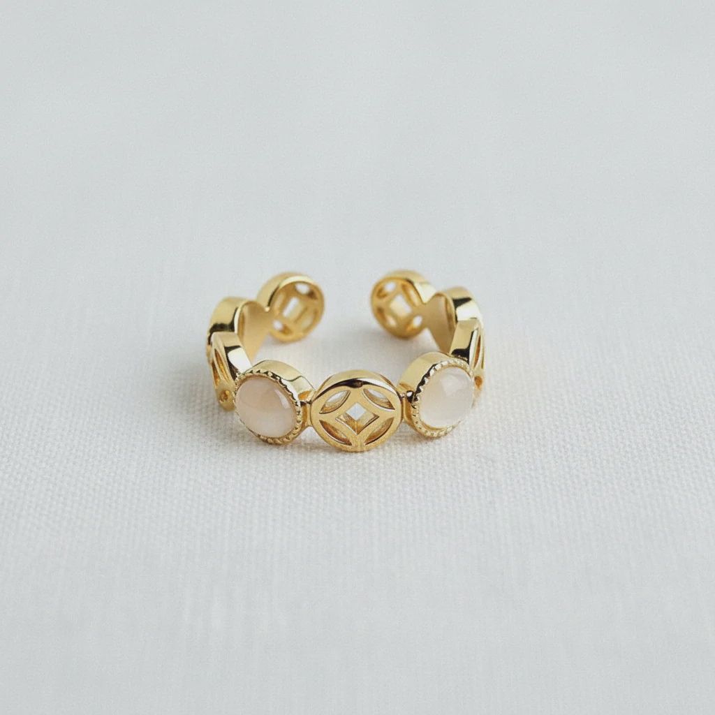 Ellemadera - Adjustable Square Cat's Eye Ring