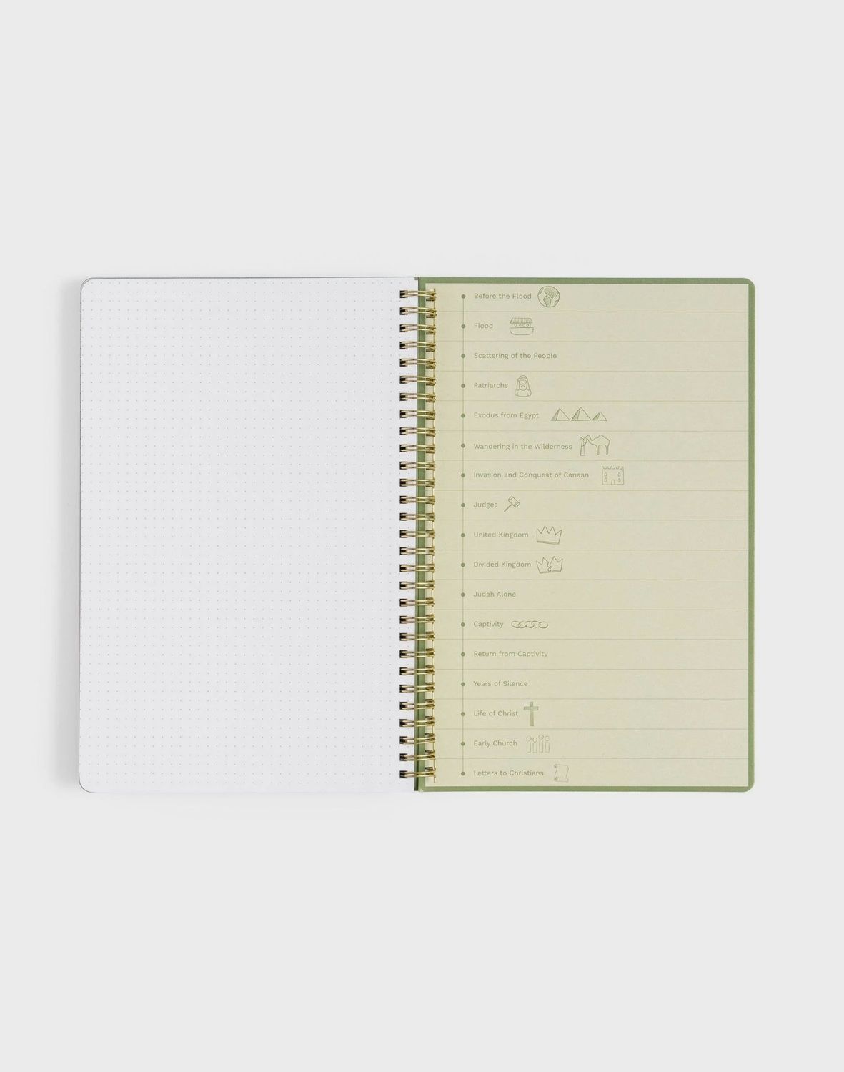 Church Notes Notebook - Olive