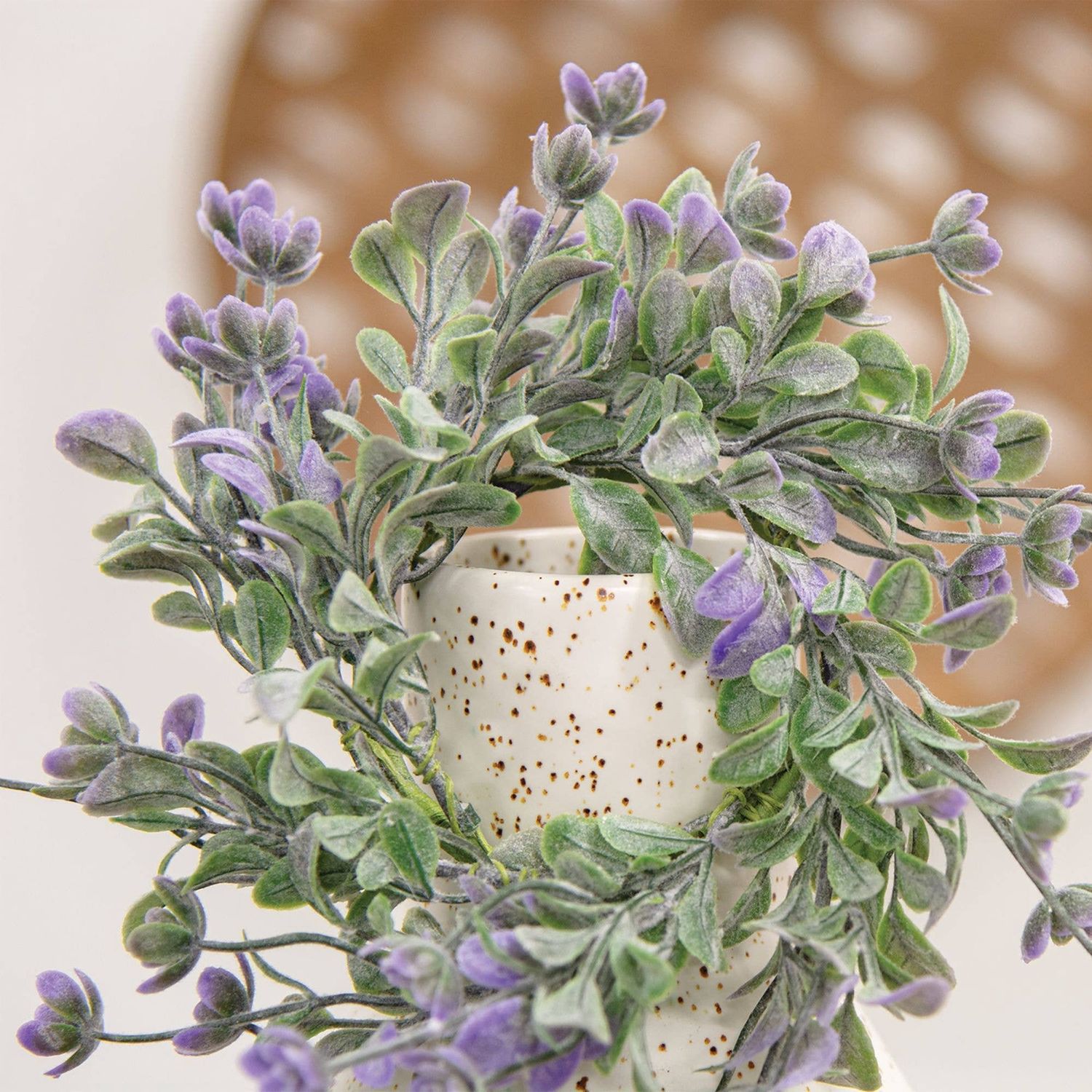 Dusk Lavender Buds Candle Ring, 2.5"