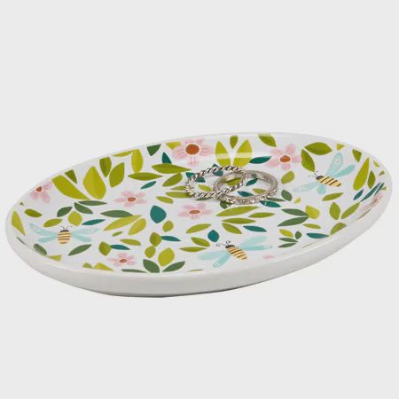 Flowers and Bees Trinket Tray