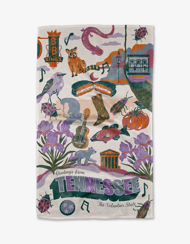Greetings From Tennessee Tea Towel