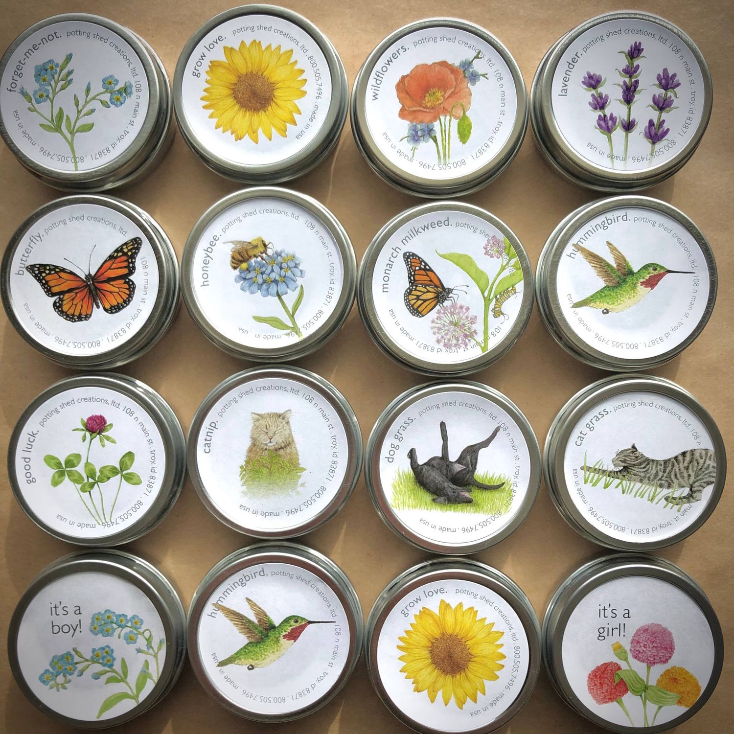Garden Sprinkles Pail Display