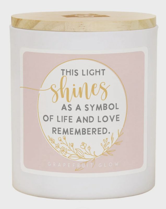 Light Shines Symbol Candle