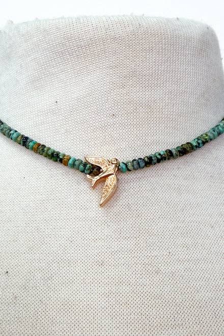Lulu Necklace - African Turquoise