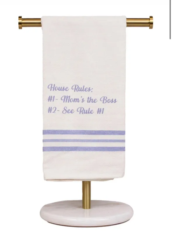Mom's The Boss Hand Towel