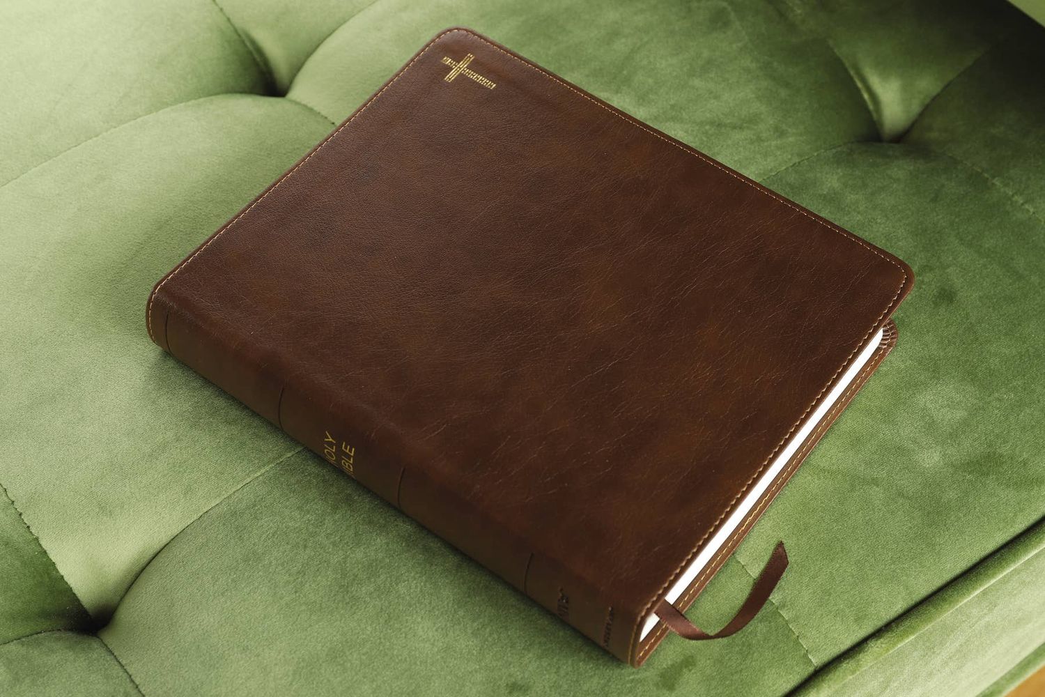 NIV Journal The Word Bible, Double-Column Leathersoft Brown