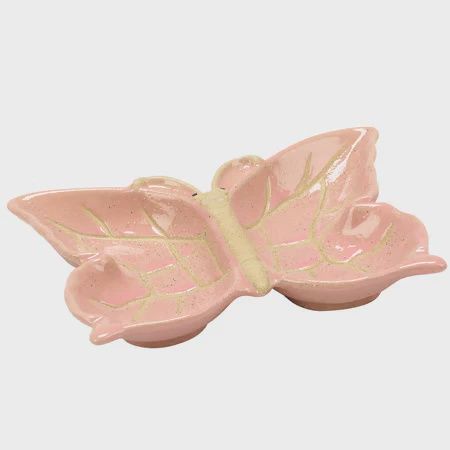 Pink Butterfly Trinket Tray
