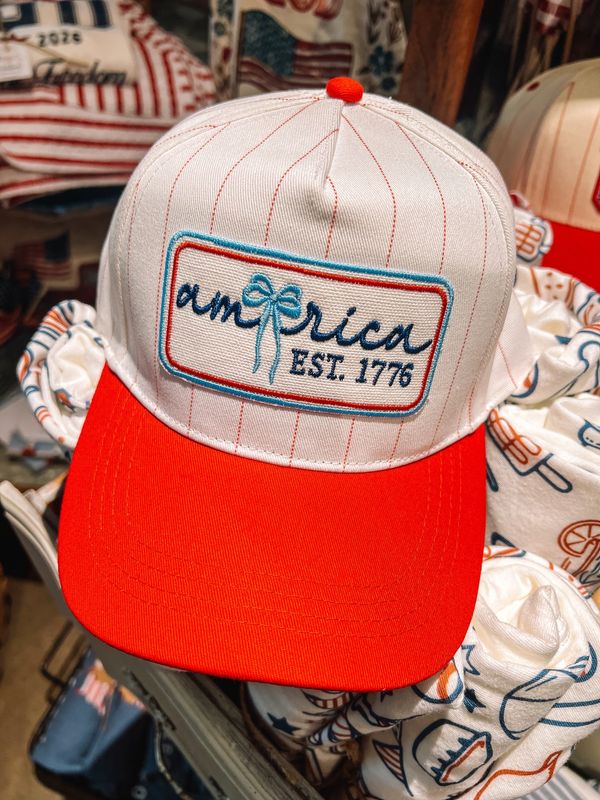 Lucky Girl USA Patch Hats